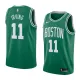 NBA Boston Celtics Green with White Name #11 IRVING Jersey High Quality Name and Number Print