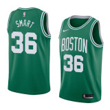 NBA Boston Celtics Green with White Name #36 SMART Jersey High Quality Name and Number Print