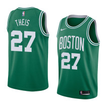 NBA Boston Celtics Green with White Name #27 THEIS Jersey High Quality Name and Number Print