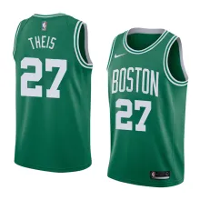 NBA Boston Celtics Green with White Name #27 THEIS Jersey High Quality Name and Number Print