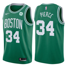 NBA Boston Celtics Green with White Name #34 PIERECE Jersey High Quality Name and Number Print