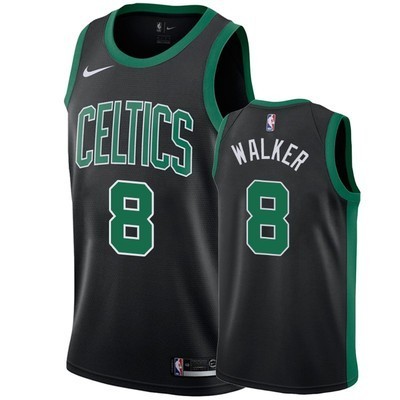 NBA Boston Celtics Black #8 WALKER Jersey High Quality Name and Number Print