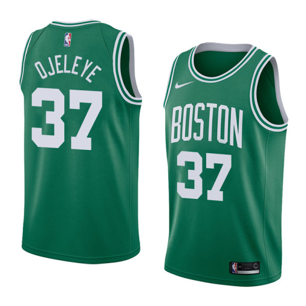 NBA Boston Celtics Green with White Name #37 DJELEYE Jersey High Quality Name and Number Print