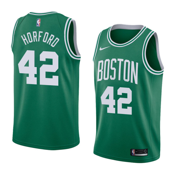 NBA Boston Celtics Green with White Name #42 HORFORD Jersey High Quality Name and Number Print