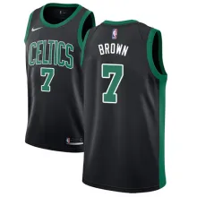 NBA Boston Celtics Black #7 BROWN Jersey High Quality Name and Number Print
