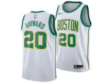 NBA Boston Celtics White with Gold Green Name #20 HAYWARD Jersey High Quality Name and Number Print