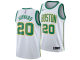 NBA Boston Celtics White with Gold Green Name #20 HAYWARD Jersey High Quality Name and Number Print