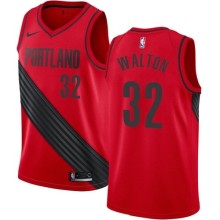 NBA Portland Trail Blazers Red #32 WALTON Jersey High Quality Name and Number Print