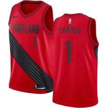 NBA Portland Trail Blazers Red #1 TURNER Jersey High Quality Name and Number Print