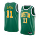 NBA Boston Celtics Green with Yellow Name #11 IRVING Jersey High Quality Name and Number Print