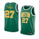 NBA Boston Celtics Green with Yellow Name #27 THEIS Jersey High Quality Name and Number Print