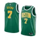 NBA Boston Celtics Green with Yellow Name #7 BROWN Jersey High Quality Name and Number Print