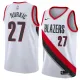 NBA Portland Trail Blazers White #27 NURKIC Jersey High Quality Name and Number Print