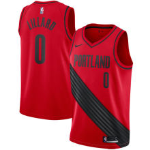 NBA Portland Trail Blazers Red #0 LILLARD Jersey High Quality Name and Number Print
