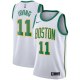 NBA Boston Celtics White with Gold Green Name #11 IRVING Jersey High Quality Name and Number Print