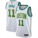 NBA Boston Celtics White with Gold Green Name #11 IRVING Jersey High Quality Name and Number Print