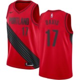 NBA Portland Trail Blazers Red #17 DAVIS Jersey High Quality Name and Number Print