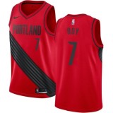 NBA Portland Trail Blazers Red #7 ROY Jersey High Quality Name and Number Print