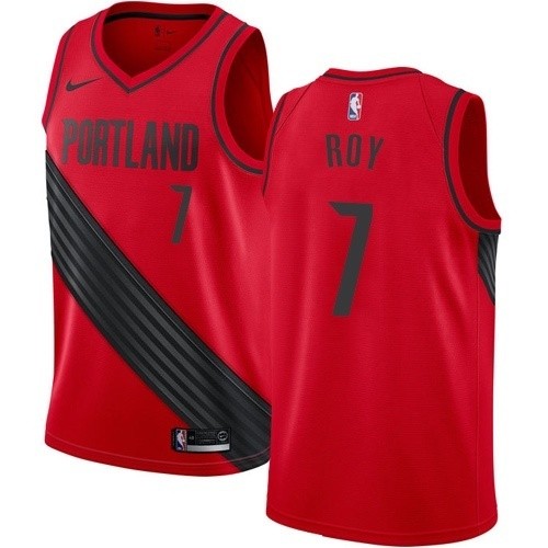 NBA Portland Trail Blazers Red #7 ROY Jersey High Quality Name and Number Print