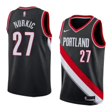 NBA Portland Trail Blazers Black #27 NURKIC Jersey High Quality Name and Number Print