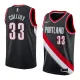 NBA Portland Trail Blazers Black #33 COLLINS Jersey High Quality Name and Number Print