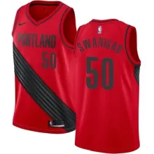 NBA Portland Trail Blazers Red #50 SWANIGAN Jersey High Quality Name and Number Print