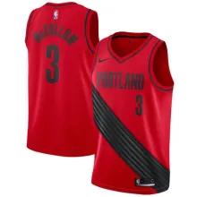 NBA Portland Trail Blazers Red #3 McCOLLUM Jersey High Quality Name and Number Print