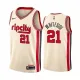 NBA Portland Trail Blazers Beige #21 WHITESIDE Jersey High Quality Name and Number Print