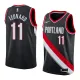 NBA Portland Trail Blazers Black #11 LEONARD Jersey High Quality Name and Number Print