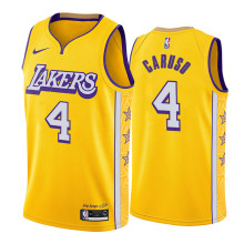 NBA Los Angeles Lakers 19-20 New Yellow #4 CARUSO Jersey High Quality Name and Number Print