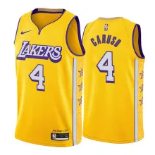 NBA Los Angeles Lakers 19-20 New Yellow #4 CARUSO Jersey High Quality Name and Number Print