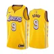 NBA Los Angeles Lakers 19-20 New Yellow #9 RONDO Jersey High Quality Name and Number Print