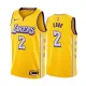 NBA Los Angeles Lakers 19-20 New Yellow #2 COOK Jersey High Quality Name and Number Print