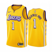 NBA Los Angeles Lakers 19-20 New Yellow #1 CALD WELL-POPE Jersey High Quality Name and Number Print