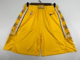 NBA Men Los Angeles Lakers 19-20 New Yellow Pant Short High Quality