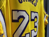 NBA Los Angeles Lakers 19-20 New Yellow #23 JAMES Jersey High Quality Name and Number Print