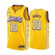 NBA Los Angeles Lakers 19-20 New Yellow #10 DUDLEY Jersey High Quality Name and Number Print