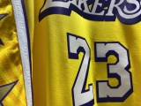 NBA Los Angeles Lakers 19-20 New Yellow #23 JAMES Jersey High Quality Name and Number Print