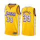 NBA Los Angeles Lakers 19-20 New Yellow #39 HOWARD Jersey High Quality Name and Number Print