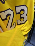 NBA Los Angeles Lakers 19-20 New Yellow #23 JAMES Jersey High Quality Name and Number Print