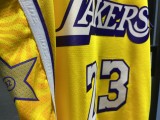 NBA Los Angeles Lakers 19-20 New Yellow #23 JAMES Jersey High Quality Name and Number Print