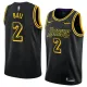 NBA Men Los Angeles Lakers Black #2 BALL Round Neck Jersey High Quality Name and Number Print