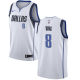 NBA Men Dallas Mavericks White #8 DING Jersey High Quality Name and Number Print