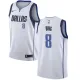 NBA Men Dallas Mavericks White #8 DING Jersey High Quality Name and Number Print