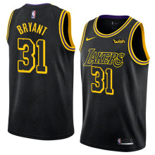 NBA Men Los Angeles Lakers Black #31 BRYANT Round Neck Jersey High Quality Name and Number Print