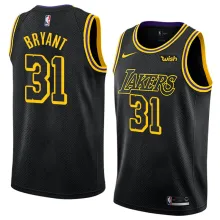NBA Men Los Angeles Lakers Black #31 BRYANT Round Neck Jersey High Quality Name and Number Print