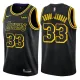 NBA Men Los Angeles Lakers Black #33 ABOUL-JABBAR Round Neck Jersey High Quality Name and Number Print