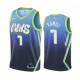 NBA Men Dallas Mavericks Gradient Blue #7 POWELL Jersey High Quality Name and Number Print