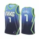 NBA Men Dallas Mavericks Gradient Blue #7 POWELL Jersey High Quality Name and Number Print
