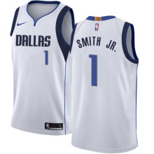 NBA Men Dallas Mavericks White #1 SMITH JR. Jersey High Quality Name and Number Print
